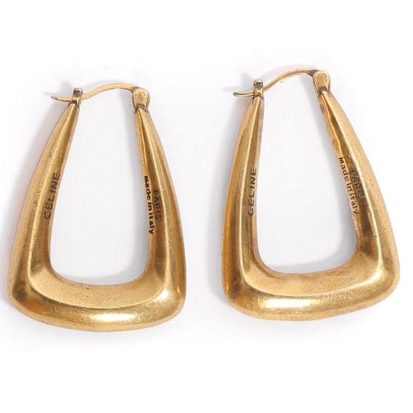 Celine Jewelry - Celine Brass Hoop Earrings